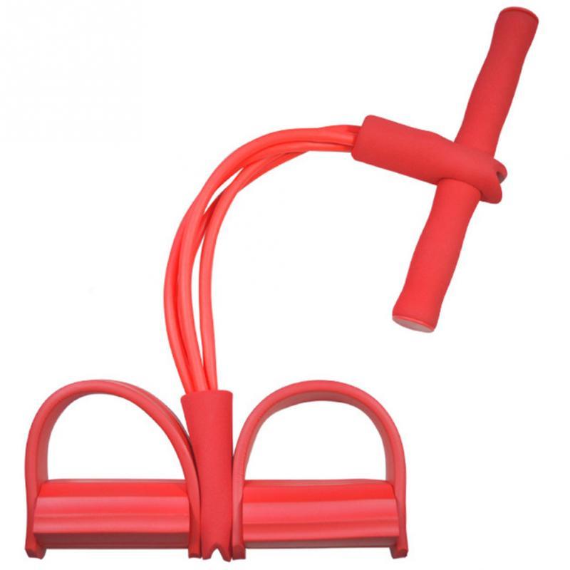 Natural Latex Resistance Trainer - Foot Pedal Pull Rope with Handles