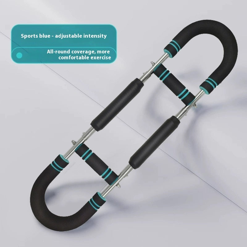U-Shaped Spring Bar Trainer - Adjustable Chest & Arm Strengthener for Home Gym