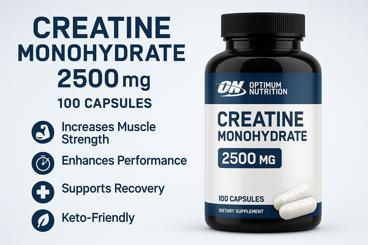 Creatine Product Infographic