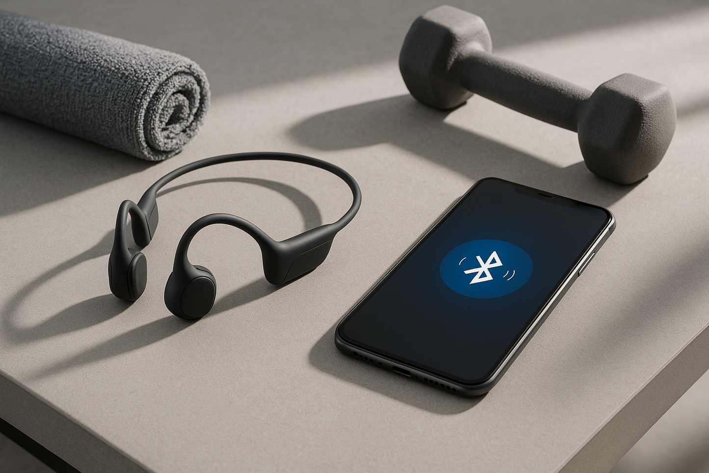 HOLEEKIC Bone Conduction Wireless Headphones - Bluetooth 5.3 Sports Earphones with IPX7 Waterproof Design